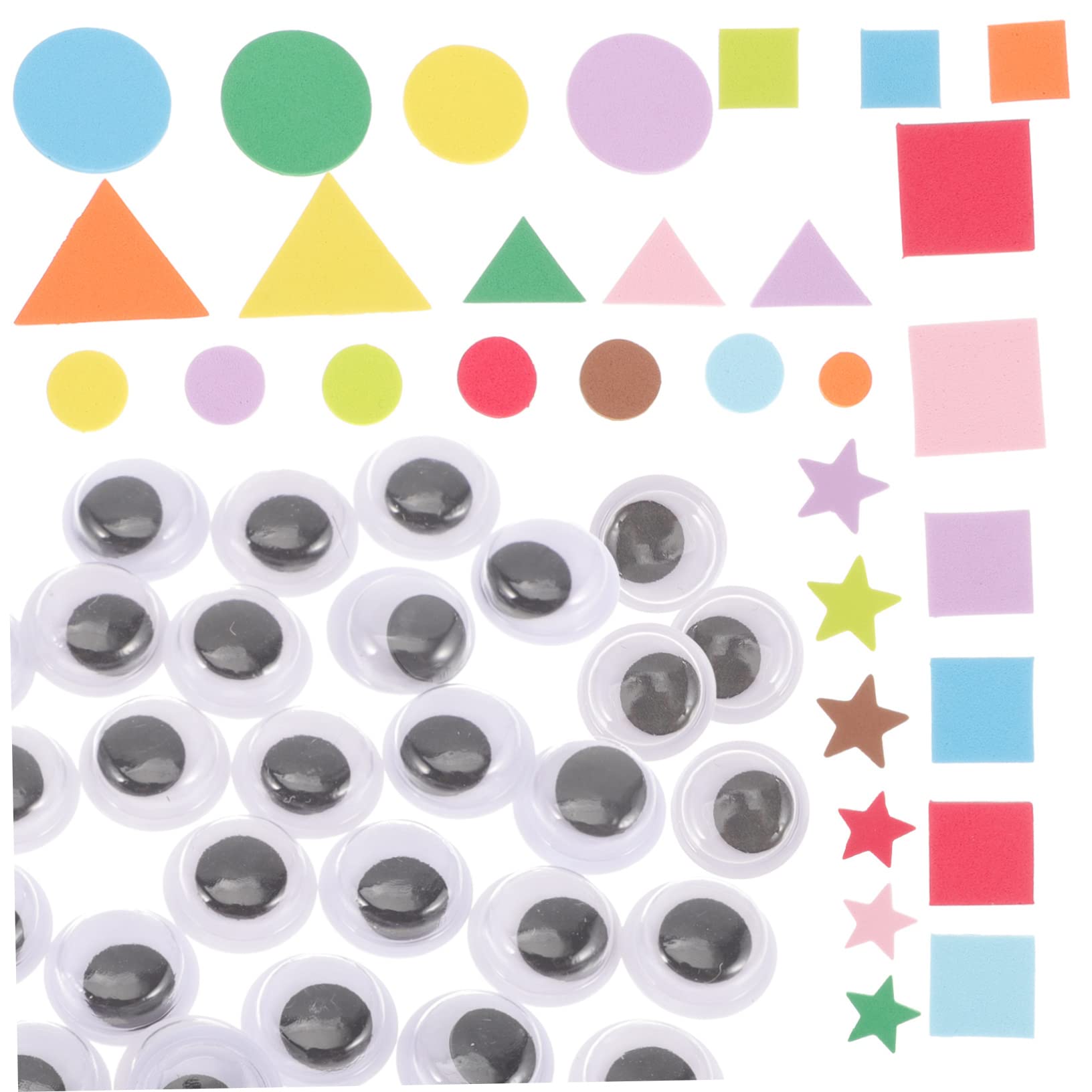 4 Set Di Adesivi in ​​schiuma Per Bambini Forme Geometriche Autoadesivi Per Decorazioni Murali Per Bambini