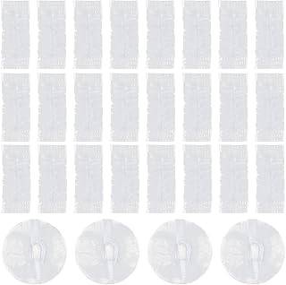 200PCS Disposable Ear Covers for Shower, Clear Waterproof Ear Covers for Bathing, Waterproof Plastic Ear-Protectors for Showering, Hair Dye, Spa, Salon and Beauty Treatments