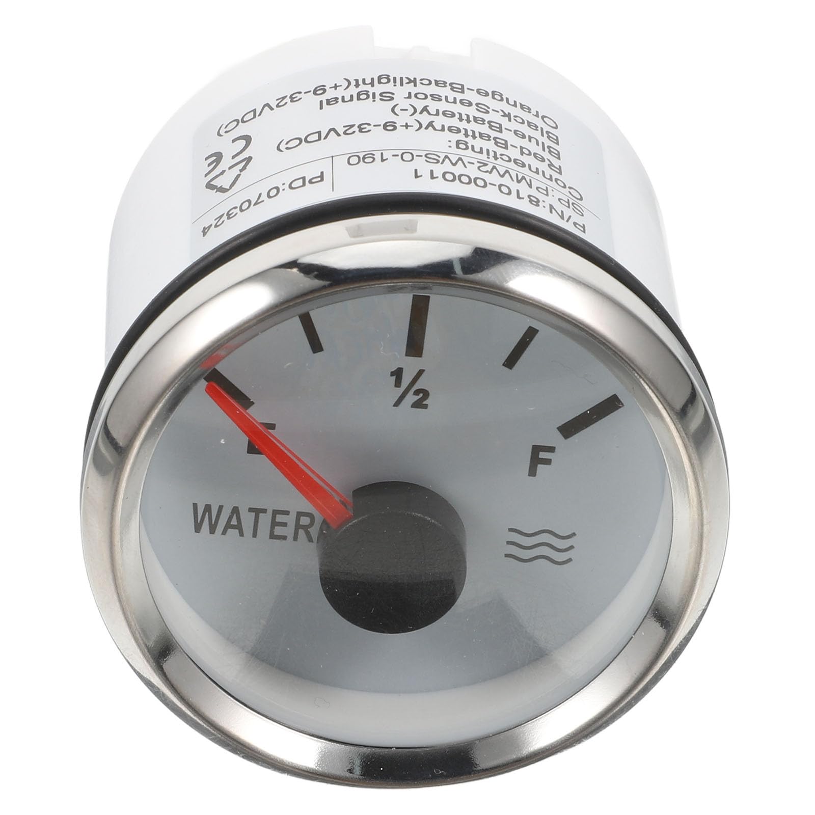 ULTECHNOVO Wasserstandsanzeiger aus Edelstahl 52mm Rund Messgerät für Aquarium und Wassertank Einfache Bedienung und Tragbar für Fisch und Wassertanks