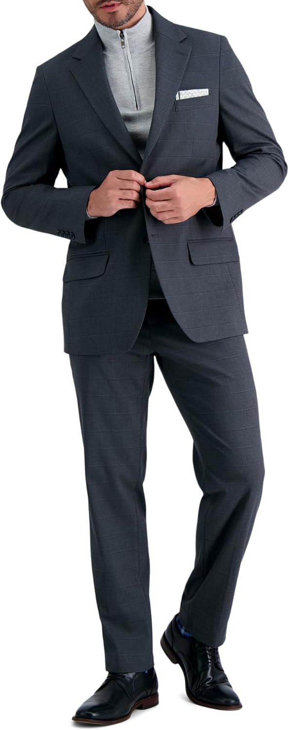 Haggar Mens Jmh Premium Stretch Tailored Fit Suit Separate Pants and Jackets - Image 3