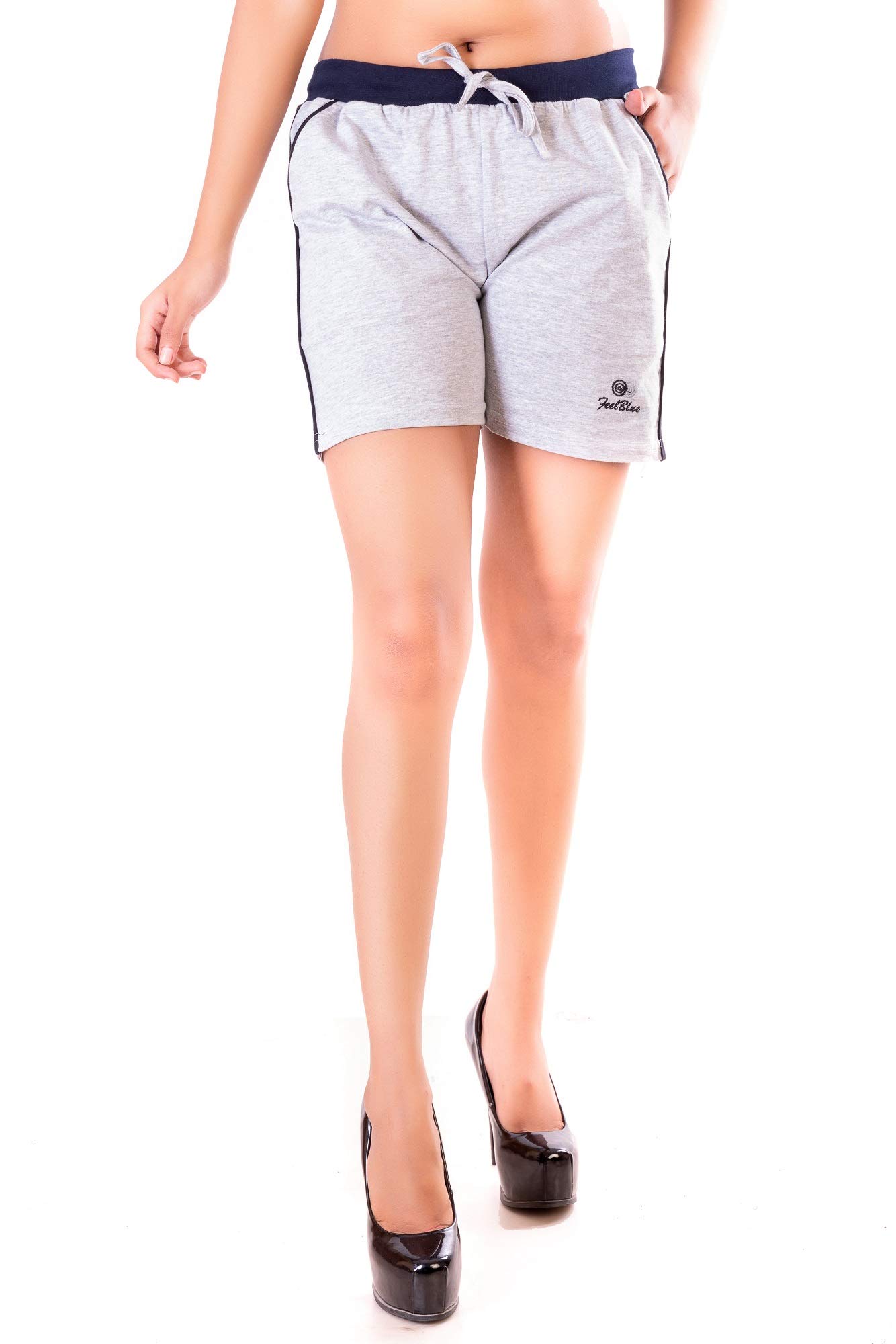 feelblue Stylish Cotton Hot Pant Shorts for Women Ladies Shorts for Cycling Gym Yoga Pants Sizes-S M L XL-picture-15