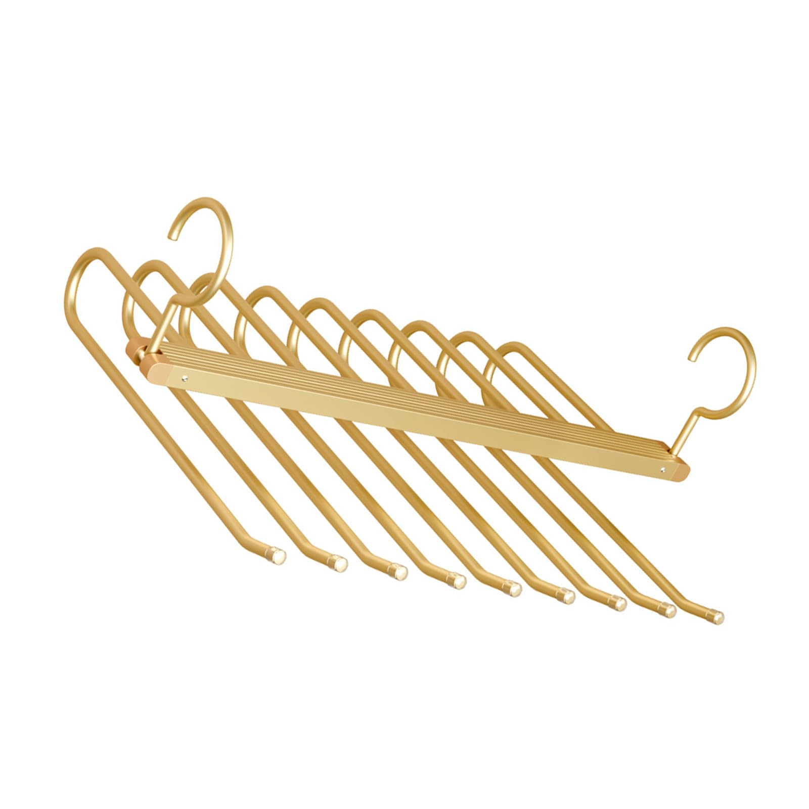 Zxfdsfdbnm Stylish Foldable Pant Rack Multifunctional Aluminum Alloy Folding Trouser Hanger for Jeans Skirts and Scarves Pliable Pants Hanger