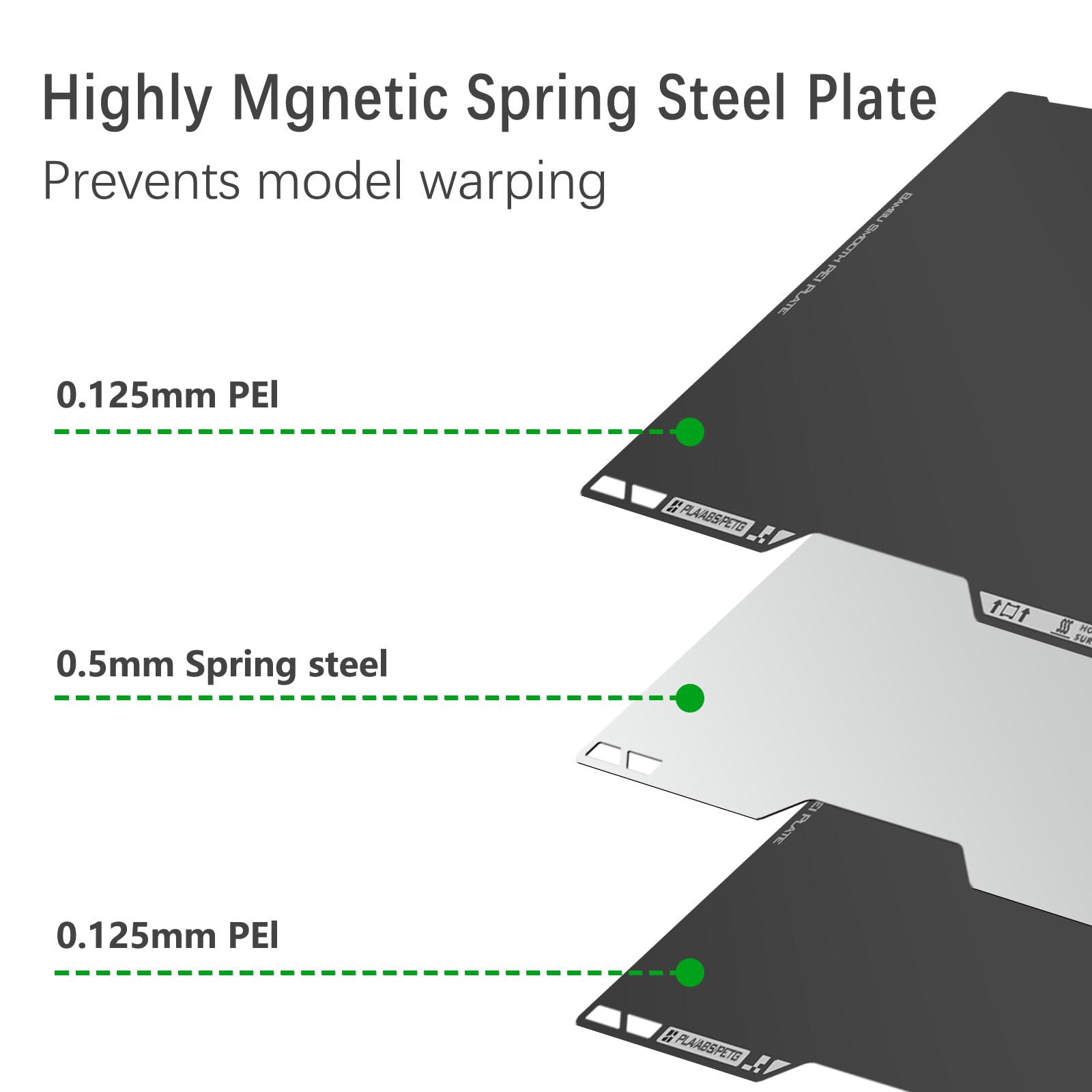 Amazon.com: Original Bamboo H2D/H2S Smooth PEI Plate, 355x346mm