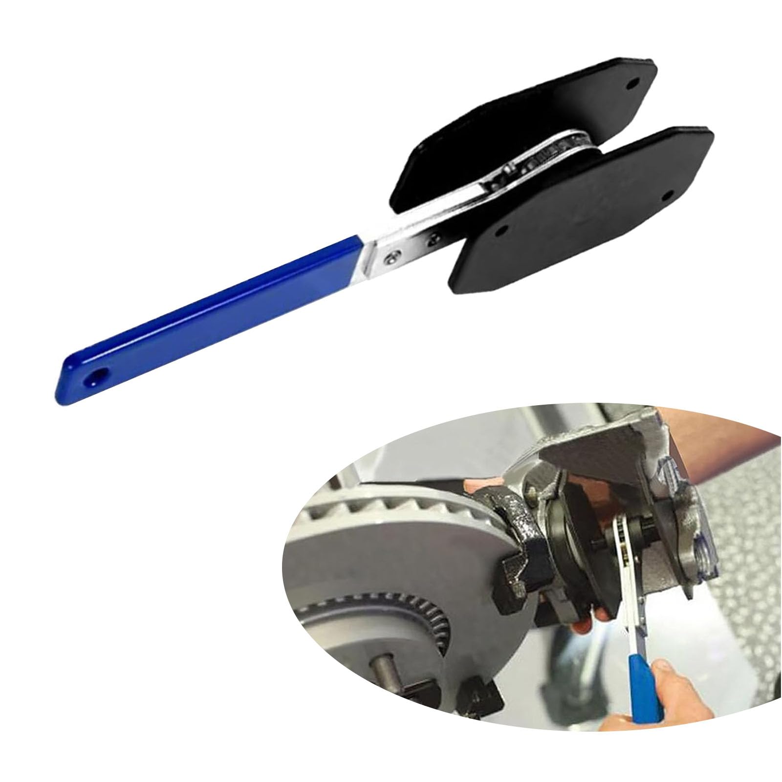 1 PC Car Brake Caliper, 10.62" x 2.36" x 1.57" 45# Steel Quick Ratchet Handle Compression Device Brake Wrench Piston Separator, Car Warranty Tool Wrench, for Most Car Models (Blue & Black)