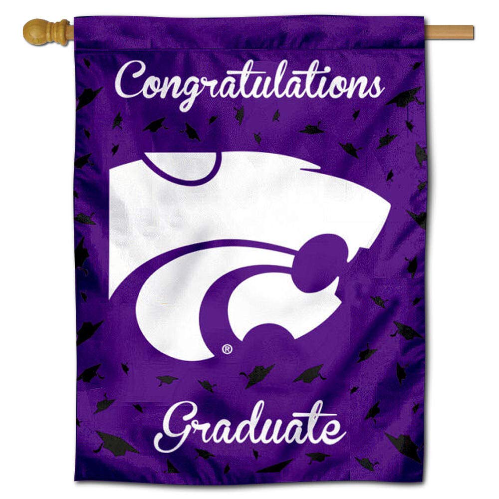 Kansas State Wildcats Graduation Gift Banner Flag
