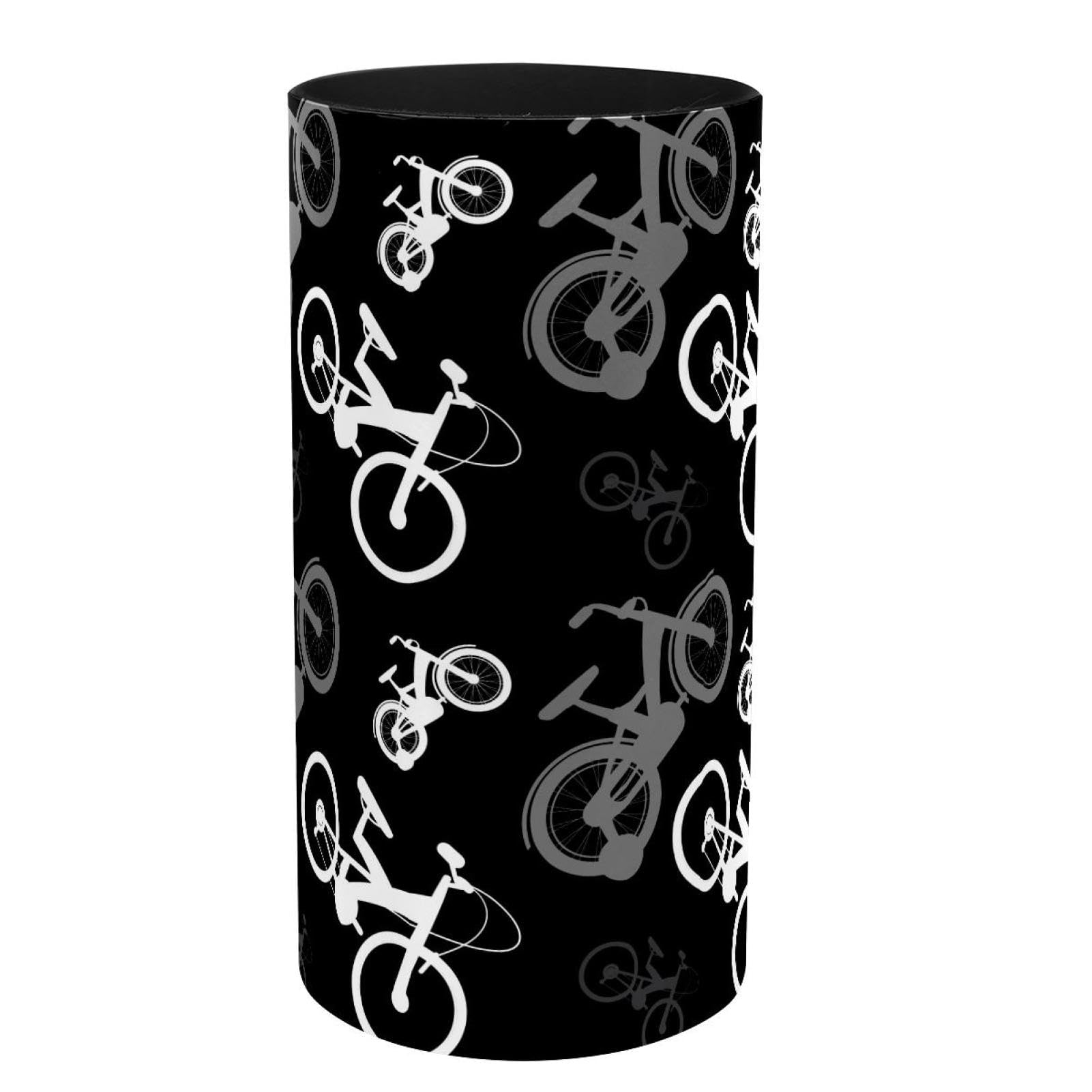 Porte-stylos bureau et boîte à musique à motif vélos blancs