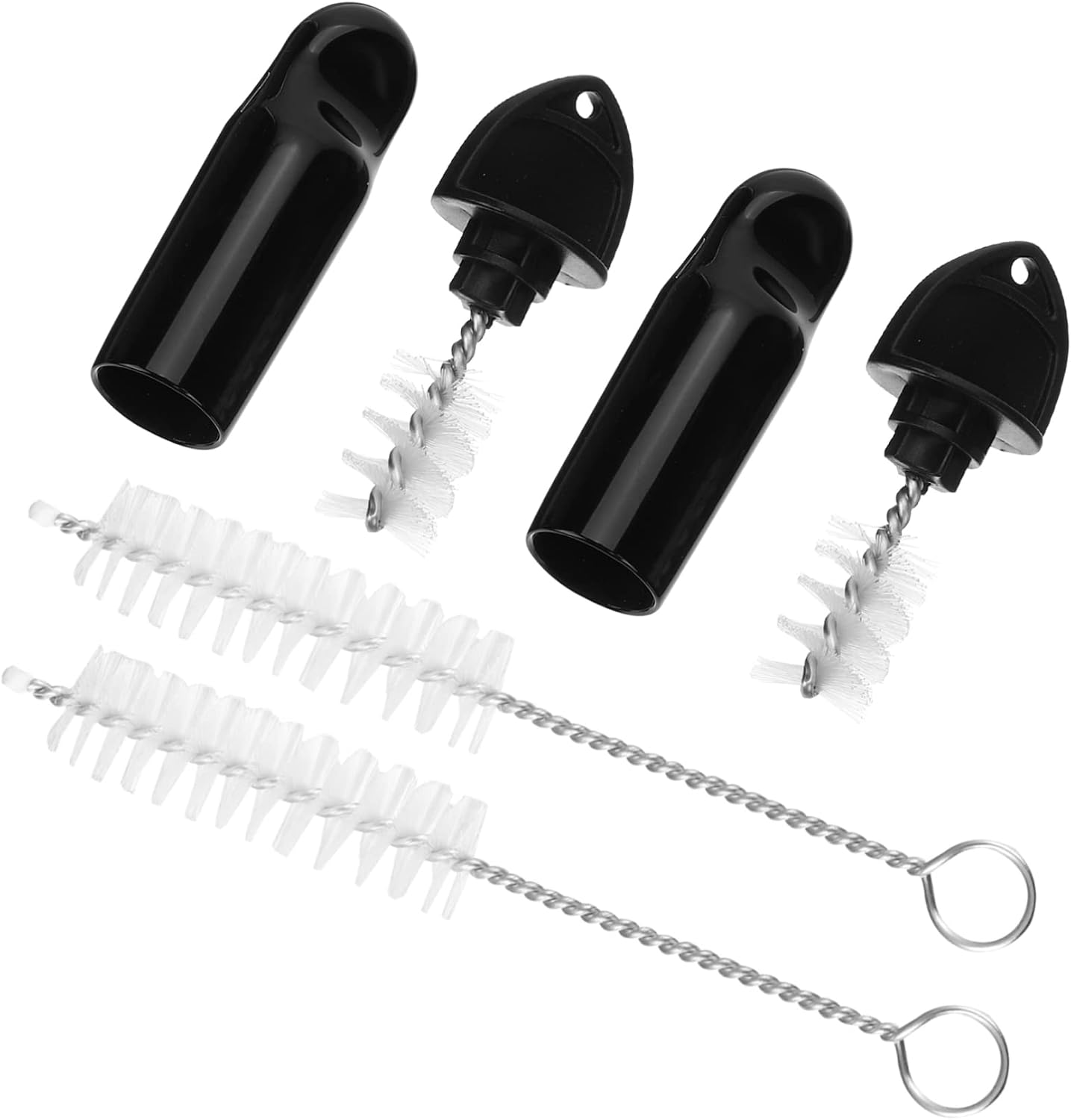 2sets Beer Faucet Caps and Cleaning Brush Kit Dust Covers for Draft Taps Keg Line Cleaning Accessories Easy to Use Keeps Beer Fresh