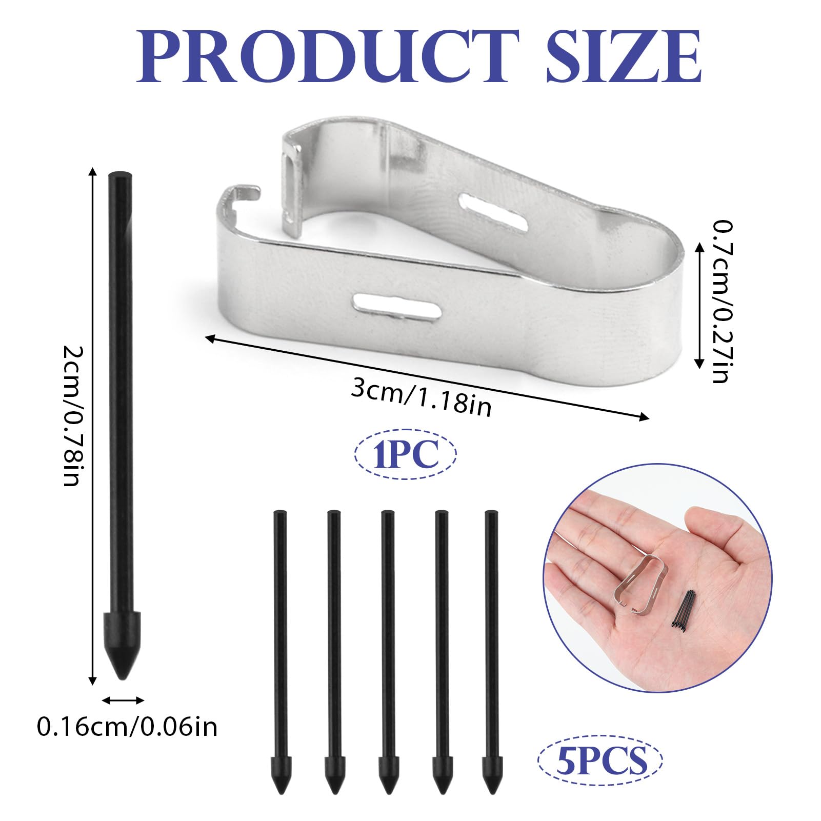 Samsung S Pen Ricambio Set 5 Punte Originali Galaxy Tab S9/S8/S7/S6 Lite/S6/Note20/Note10/S22U/S23U