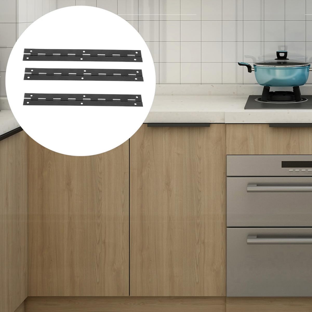 ifundom 3pcs Jewelry Box Hinges Long Piano Hinges Metal Jewelry Box for Diy Wood Projects