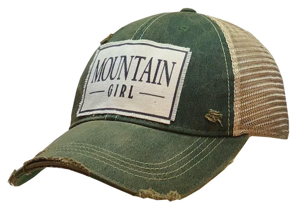 VINTAGE LIFE Mountain Girl Cap Verde Oscuro