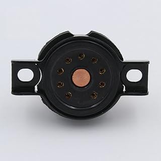 10Pcs 9Pin CMC Bakelite Original Tube Socket Gold Plate for 12AU7 ECC82 12AX7