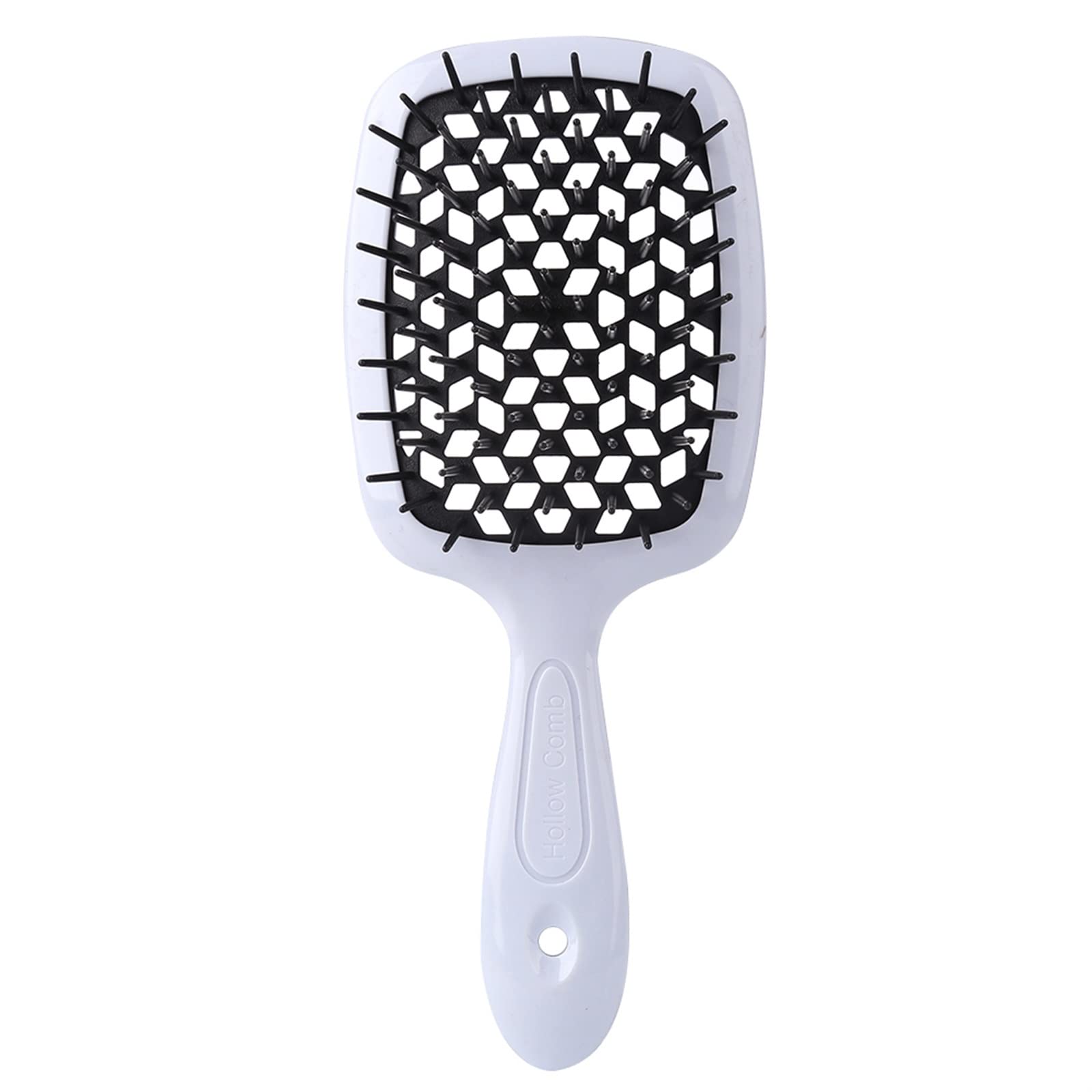 DieffematicSZ Grzebień Hole Comb Plastic Massage Comb Dry Wet Dual Purpose Hollow Comb