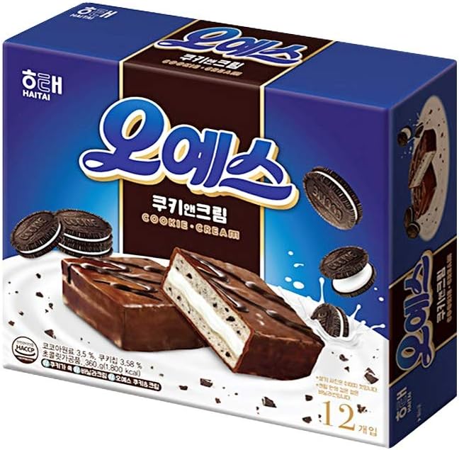 Amazon 新商品 オーイエス クッキーアンドクリーム味 12入りx3個 ヘテ 食品 飲料 お酒 通販