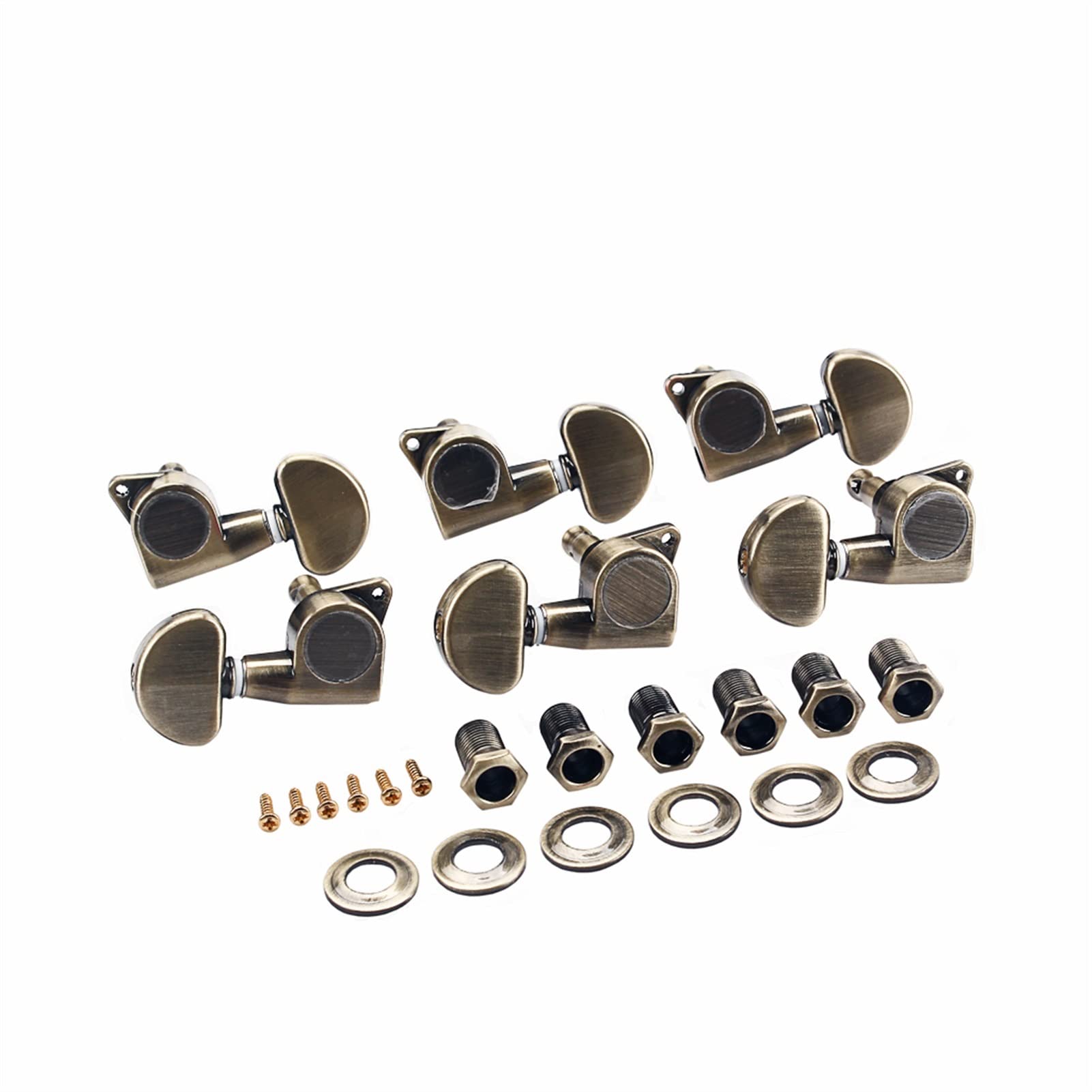 Stimmwirbel Gitarrensaiten 1 Set Legierung Kupfer Electric Guitar Tuning Pegs Tuner Mit Aderrules Schrauben 3R3L. Bronze