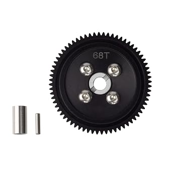 Spur Differential 68T Spur Gear Set for Tamiya 54500 TT-02 TT-02B TT-02D XV-01 Replacement Upgrade Parts