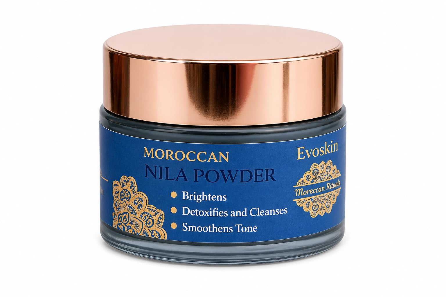 Moroccan Rituals by Evoskin Moroccan Nila Powder for Skin Care | Helps Brighten Look & Improve Texture | Supports Cleansing & Detox Routine | Evens Appearance of Skin Tone | Natural Beauty Care Powder for Face & Body (30g)-image-35