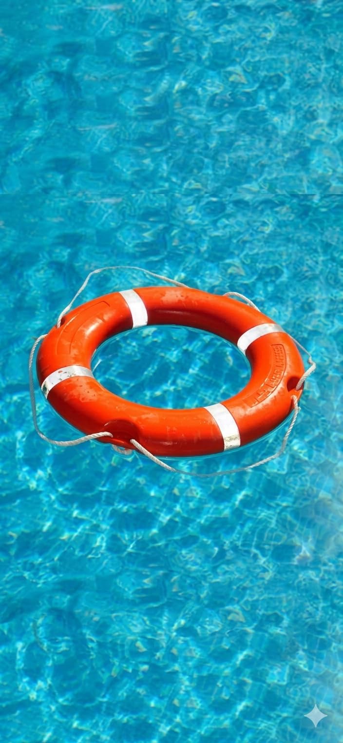 TOPRAK Swimming Safety Tube Life Buoy Rubber Floating Ring Bracelet Buckle Buoy For Water Rescue Life Saving Rope,Pool Sea, River Sports Equipment (Orange)-image-13