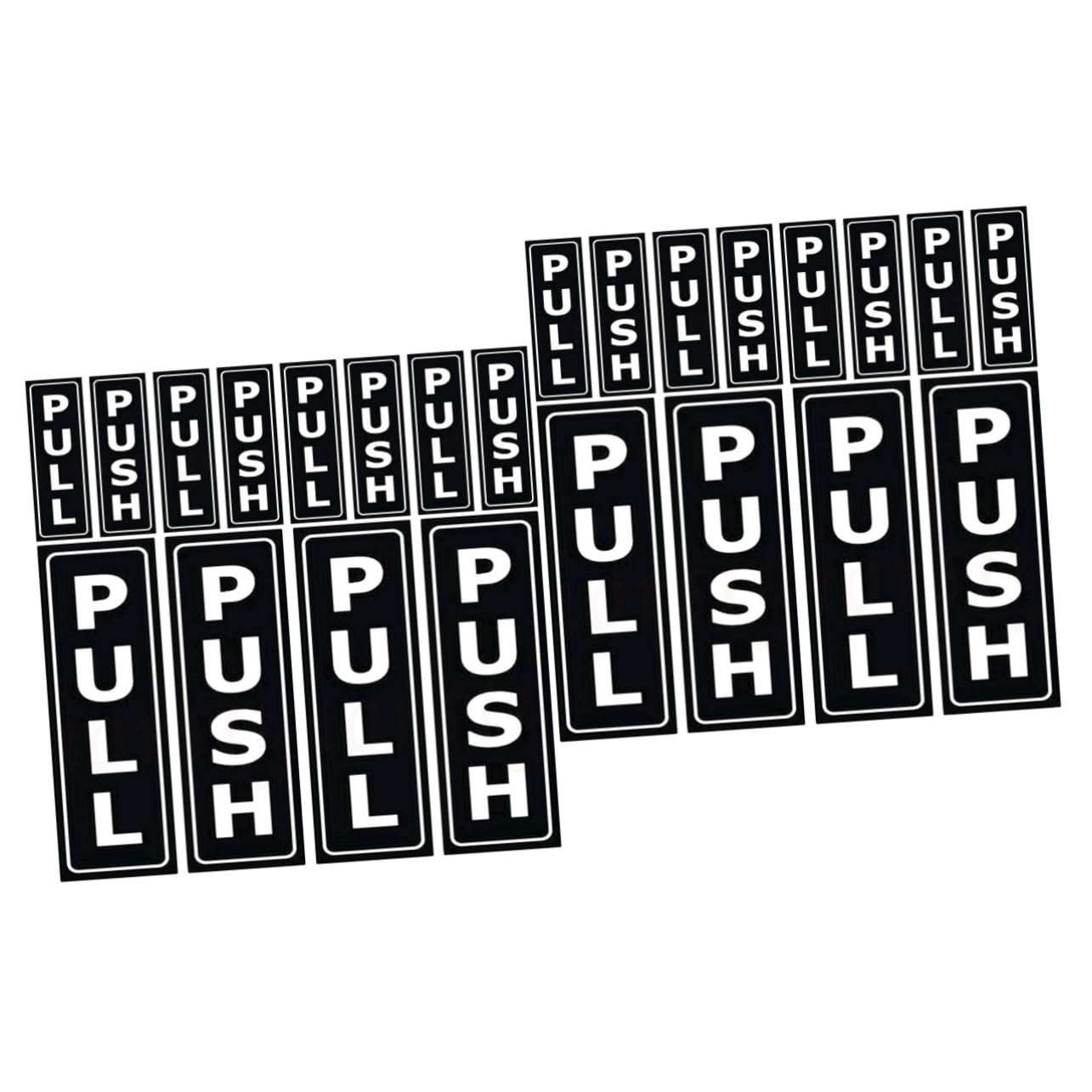 Stickers muraux de poussée adhésifs résistants et faciles à poser pour signalisation de porte