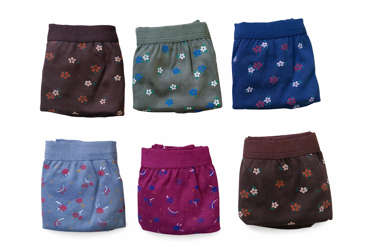 Women Cotton Printed Brief Panty Pack of 6 | Soft & Comfortable Multicolor Innerwear Colour Combo-picture-51