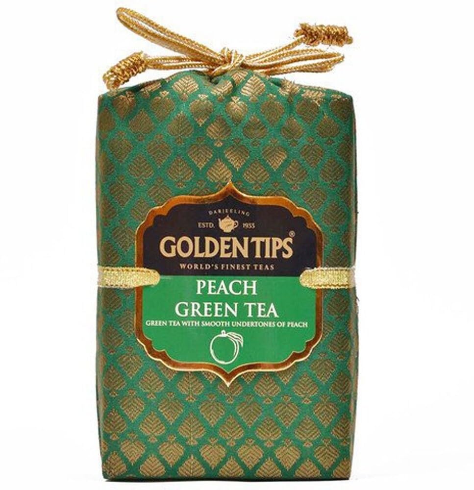 Golden Tips Peach Green Tea, 100 grams, Green Tea with Peach Flavour (B0DG5SKRHQ) Amazon Price History, Amazon Price Tracker
