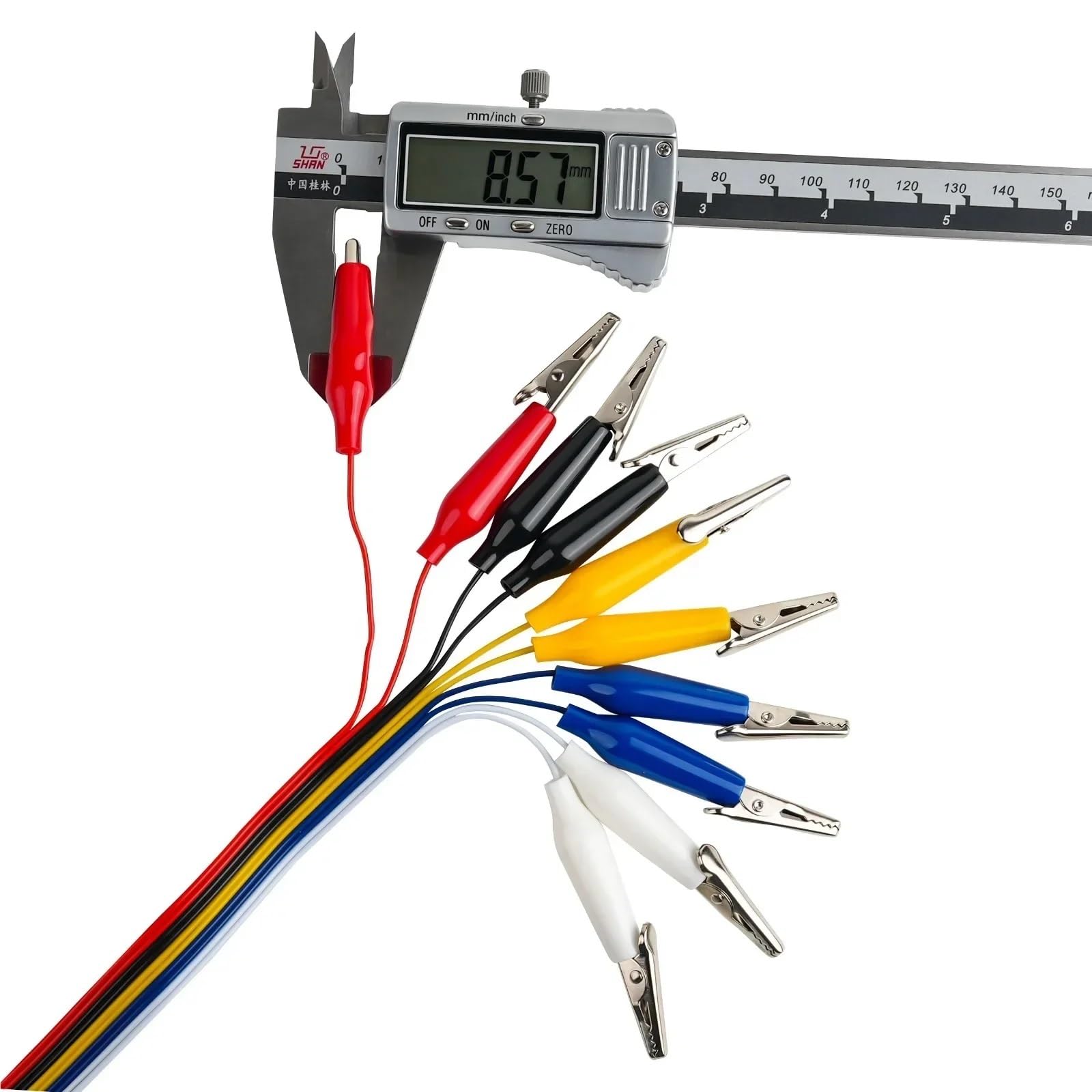 For cavi jumper con morsetto a coccodrillo da 20 cm maschio/femmina for progetti fai da te su breadboard microbit(Clip-Male and Female)