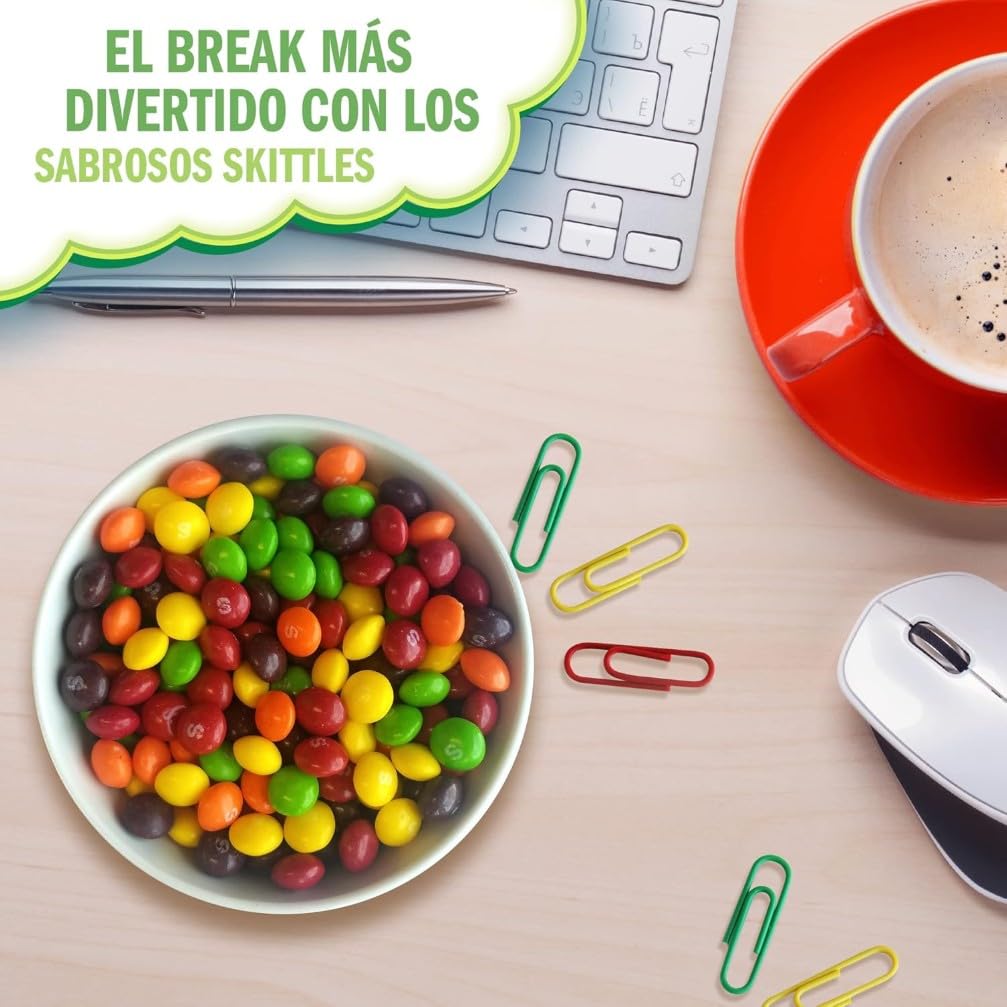 Skittles Caramelos ácidos Masticables en Bolitas de frutas (pack de 15 x 152g)