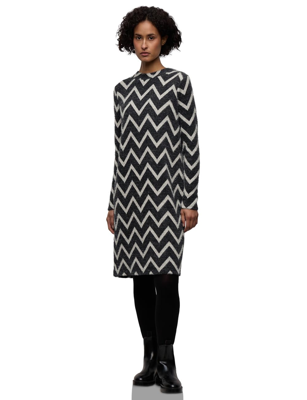 Street One Damen Gemustertes T-Shirtkleid