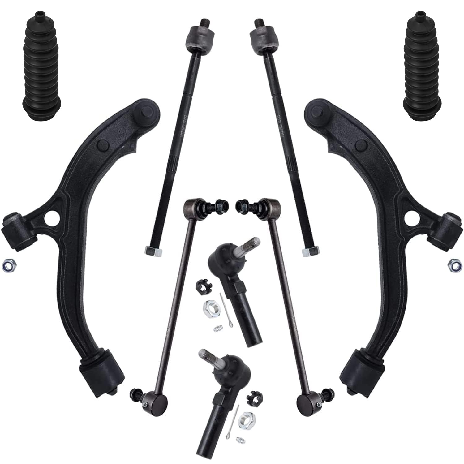Detroit Axle - 10pc Front End Control Arms Kit for Chrysler Town &amp; Country
