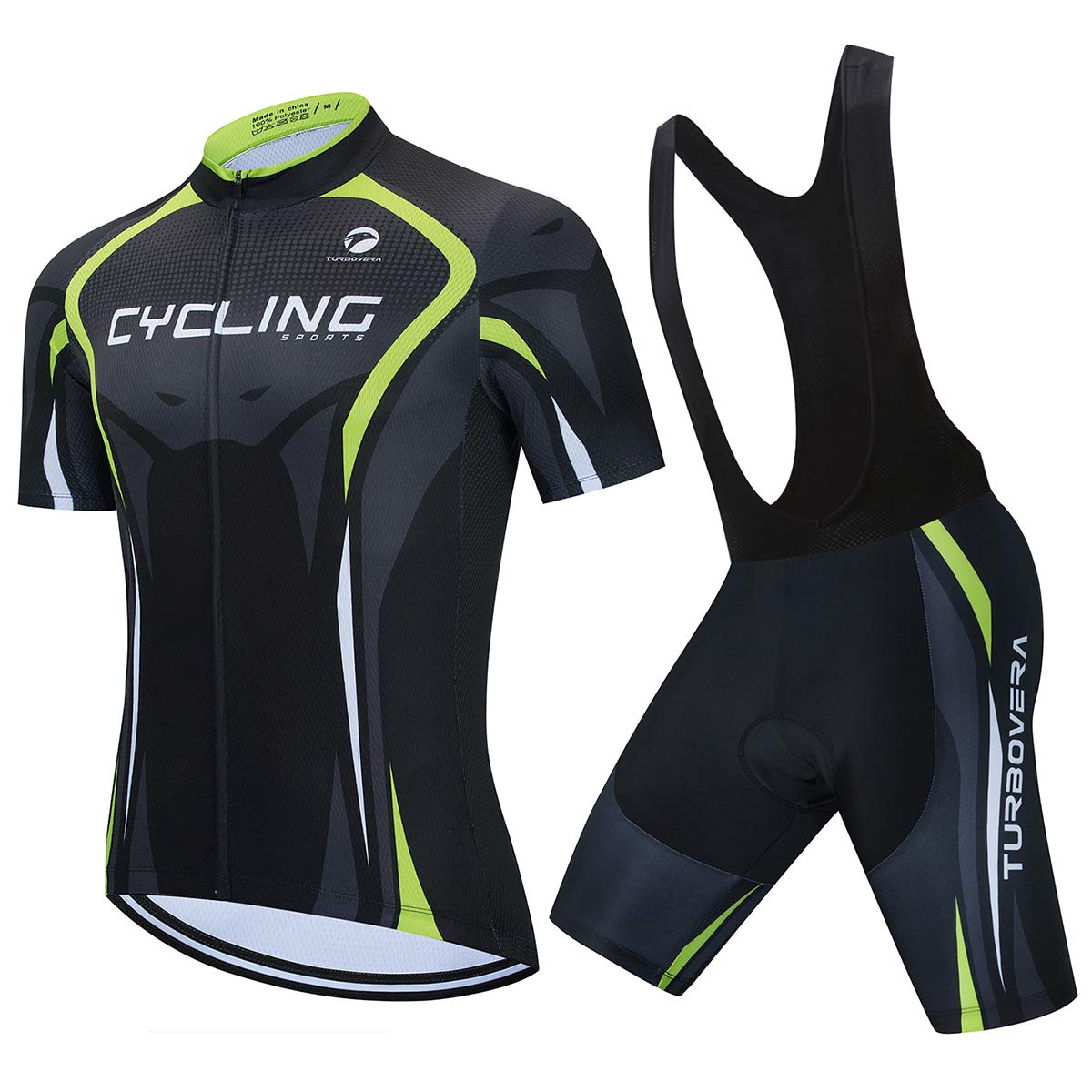 Ensemble de cyclisme avec maillot et cuissard, vêtements pour vélo
