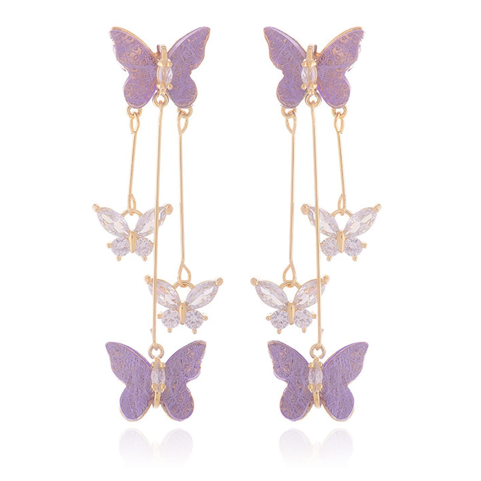 See full amazon price history chart for Purple Butterfly Earrings for Women Tassel Style Zircon Earrings Animal Butterfly Drop Earrings Butterfly Dangle Earrings Butterfly Tassel Earrings for women Butterfly Gifts for Women, Metal, No Purple Butterfly Earrings for Women Tassel Style Zircon Earrings Animal Butterfly Drop Earrings Butterfly Dangle Earrings Butterfly Tassel Earrings for women Butterfly Gifts for Women, Metal, No (B0C3QJYY2G) Amazon Price History, Amazon Price Tracker
