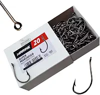 100 Anzol de Pesca Preto Marine Sport Super Maruseigo N°20