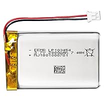 EEMB 3.7V 2000mAh 103454 Lipo Batteria ricaricabile agli ioni di polimero di litio con connettore JST-Assicurarsi che la polarità del dispositivo corrisponda alla batteria prima dell’acquisto!!!