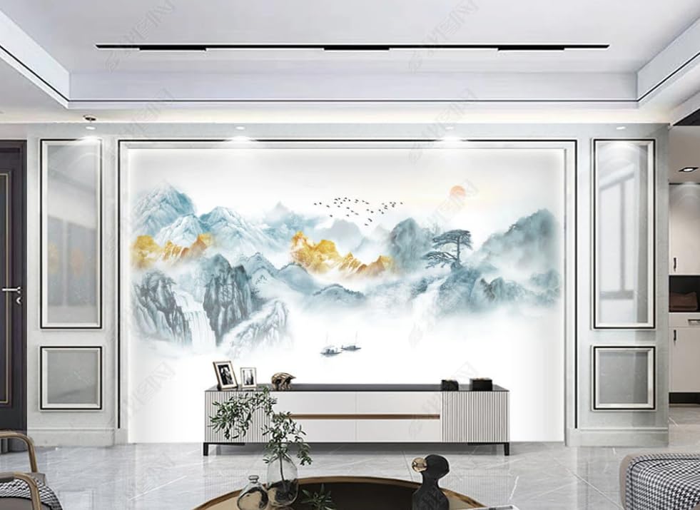 Papier peint intissé paysage mural 250x175 cm pour salon et chambre