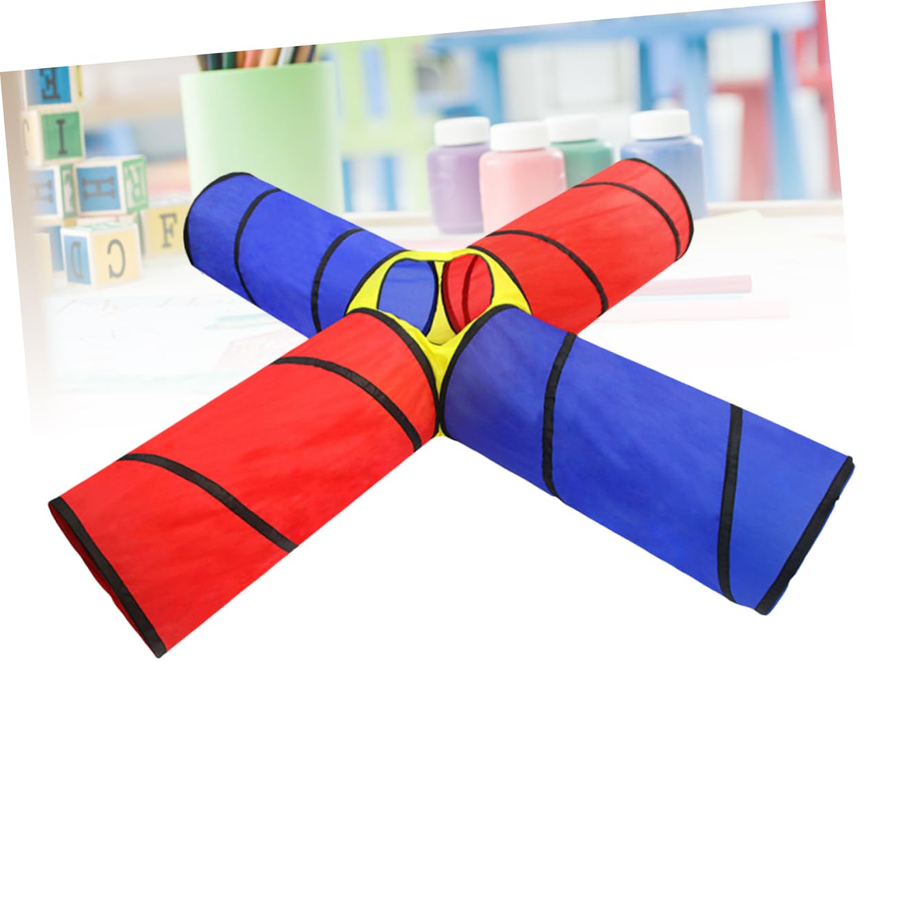 YARNOW Túnel de Plegable para Divertido Interactivo para Gatear para Interiores Fácil de Transportar y Almacenar Seguro para Pequeños