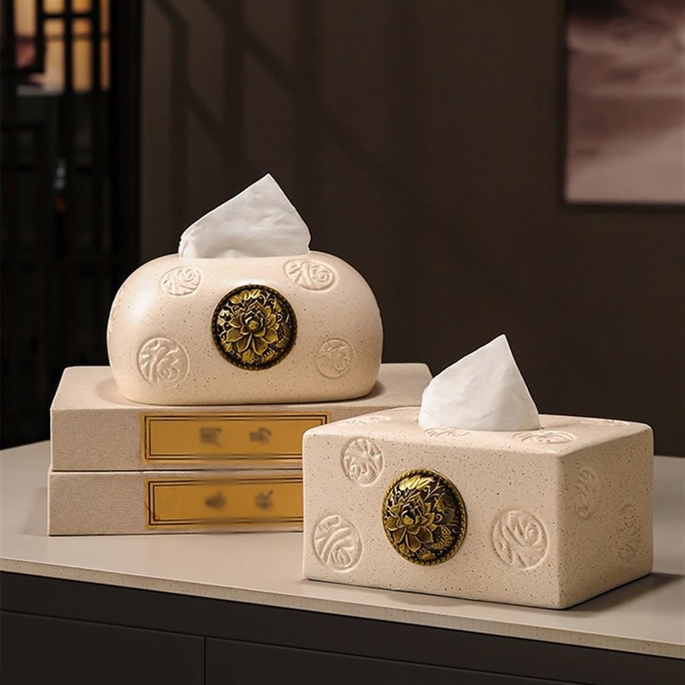 ティッシュボックス ライト高級ティッシュボックスセラミックス