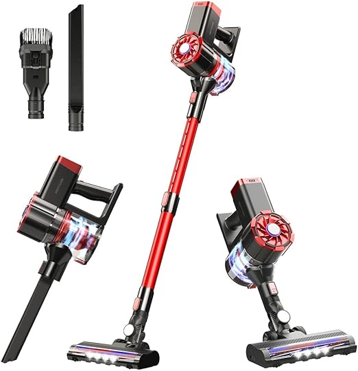 Cordless Vacuum Cleaner, 20KPa Vacuum Cleaner 4 in 1 35 Mins Runtime Stick Vacuum Cleaner