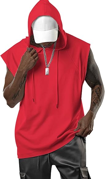 workout cut off moletom com capuzs