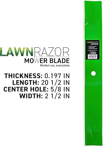 Miniatura 2 de 8TEN LawnRazor - Juego de cuchillas para Exmark Lazer Z AS XP Turf Ranger 60" 103-2510-S 1-613111 (elevación baja), paquete de 3