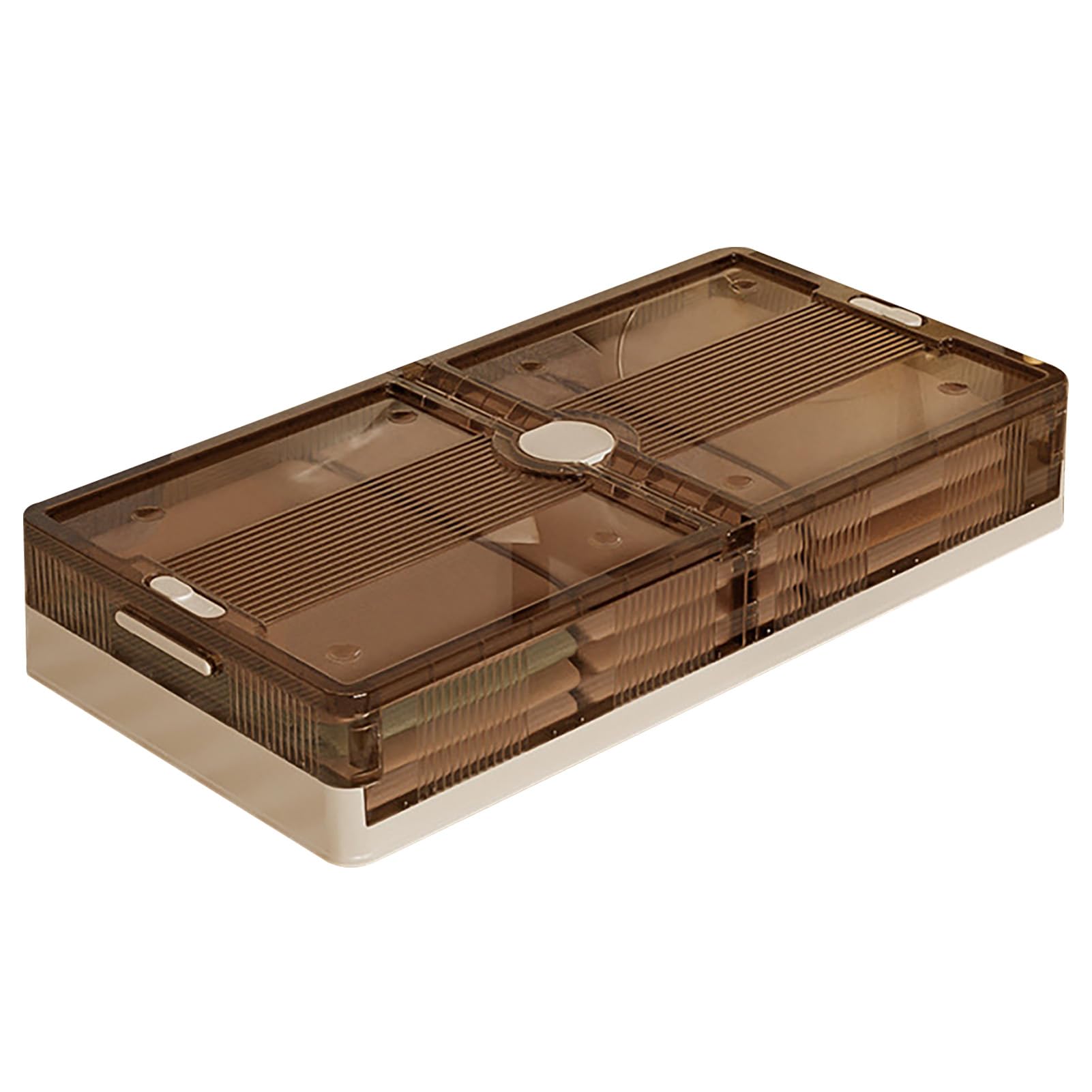 Pojemniki do Przechowywania Pod łóżkiem Plastikowe Kółka na Kółkach Pod szufladą łóżka Składany Organizer na Ubrania z Kółkami 82 X 40 X 15 Cm do Sypialni, Sypialni, Garderoby, (Krótki styl)