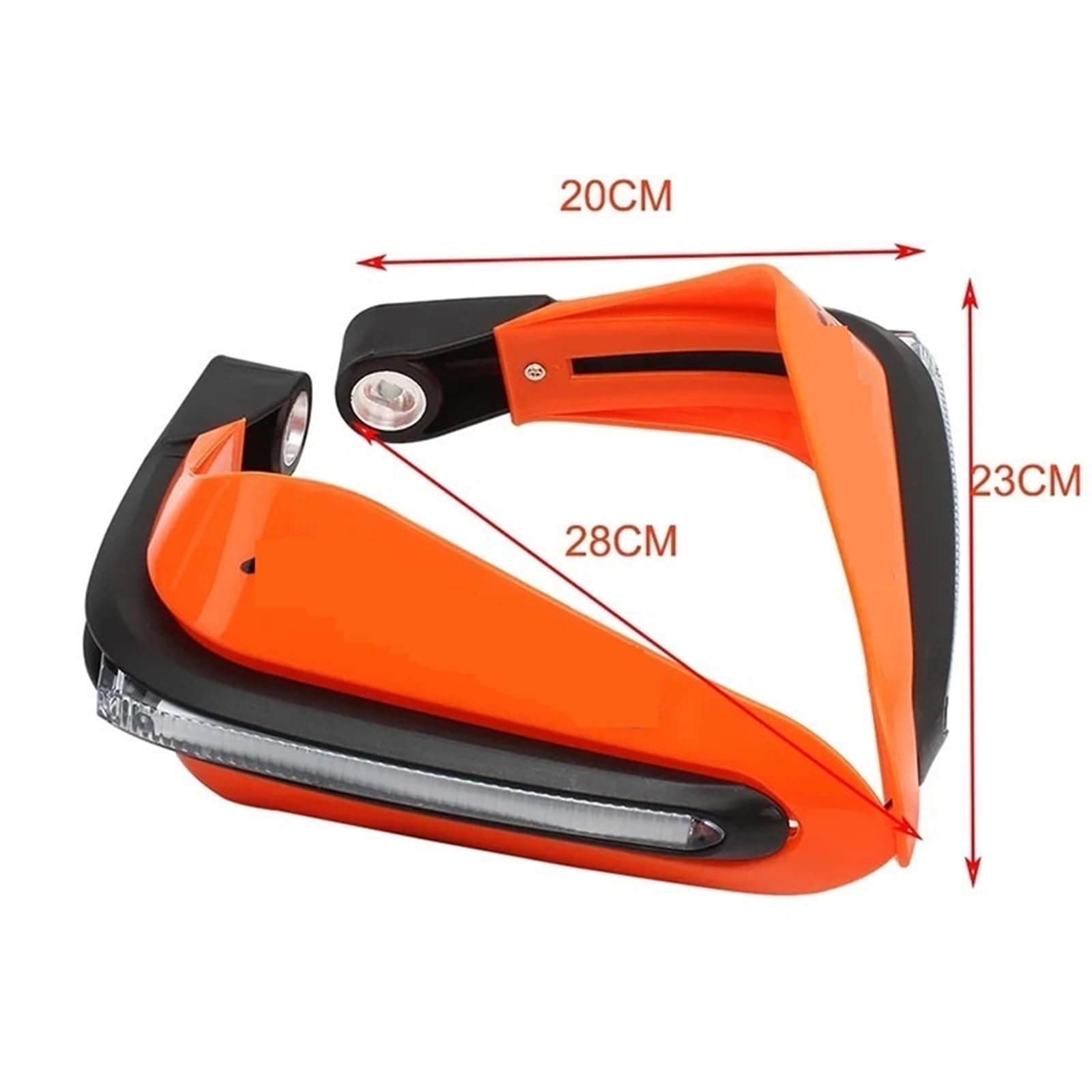 Ochraniacze na roweru motocykla Lekkie motocykle Osłony dłoni Osłona dłoni dla większości kierownic ATV o średnicy 15 mm i innych modeli kierownica wyposażenie ochronne(Black)