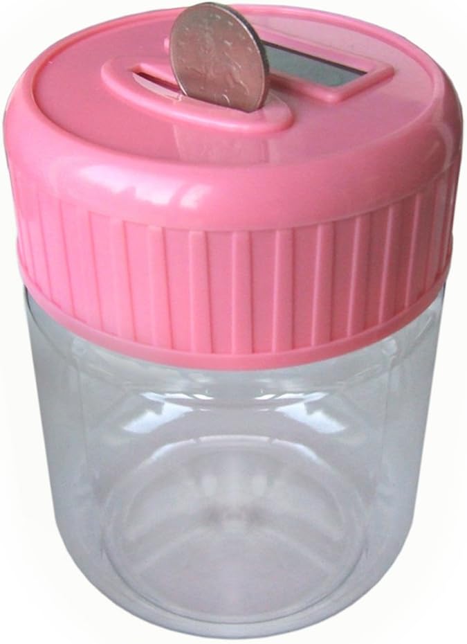 The Pink Toolbox Co Digital Saving Coin Jar (Pink)