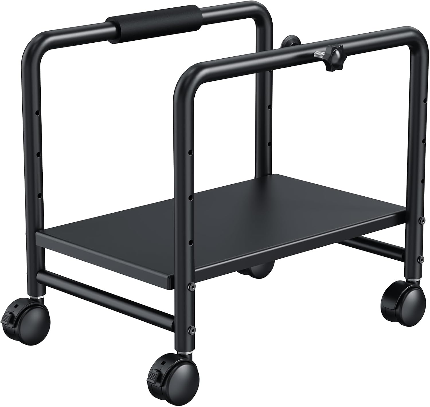 KEEGH Computer Tower Stand Under Desk, CPU Stand Cart, Black