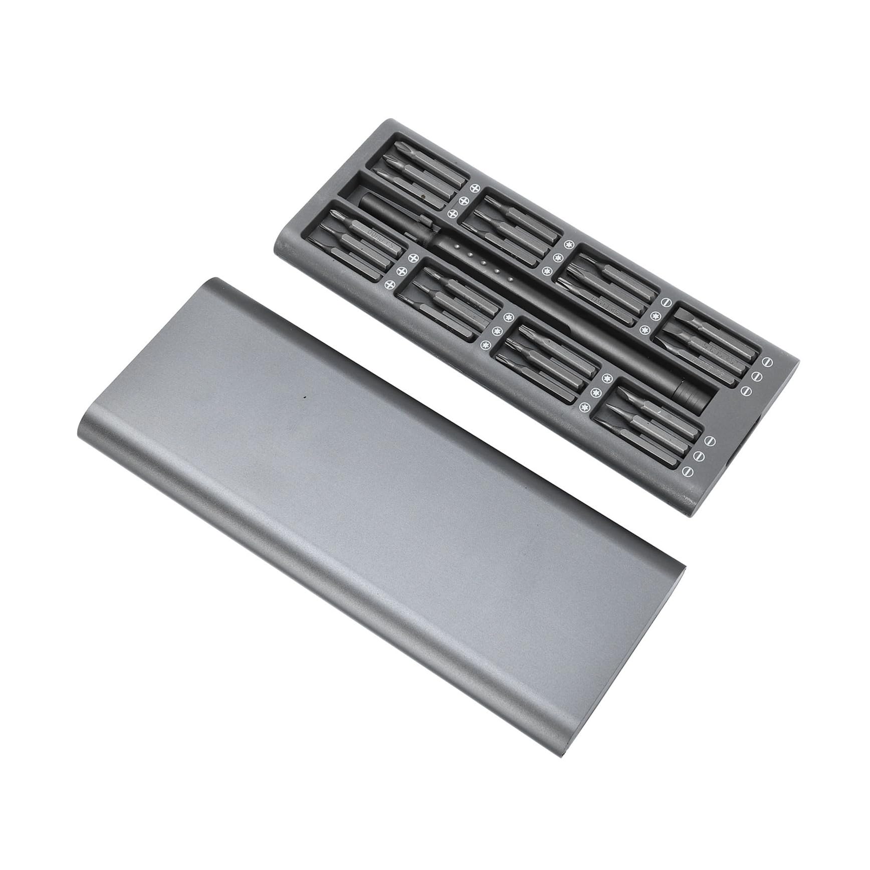 Holibanna 1 Imposta 48 1 Set di cacciaviti autista chiave Testa piatta magnetico multi meccanico kit cacciavite per elettricista cacciavite combinato strumento acciaio s2 Nero