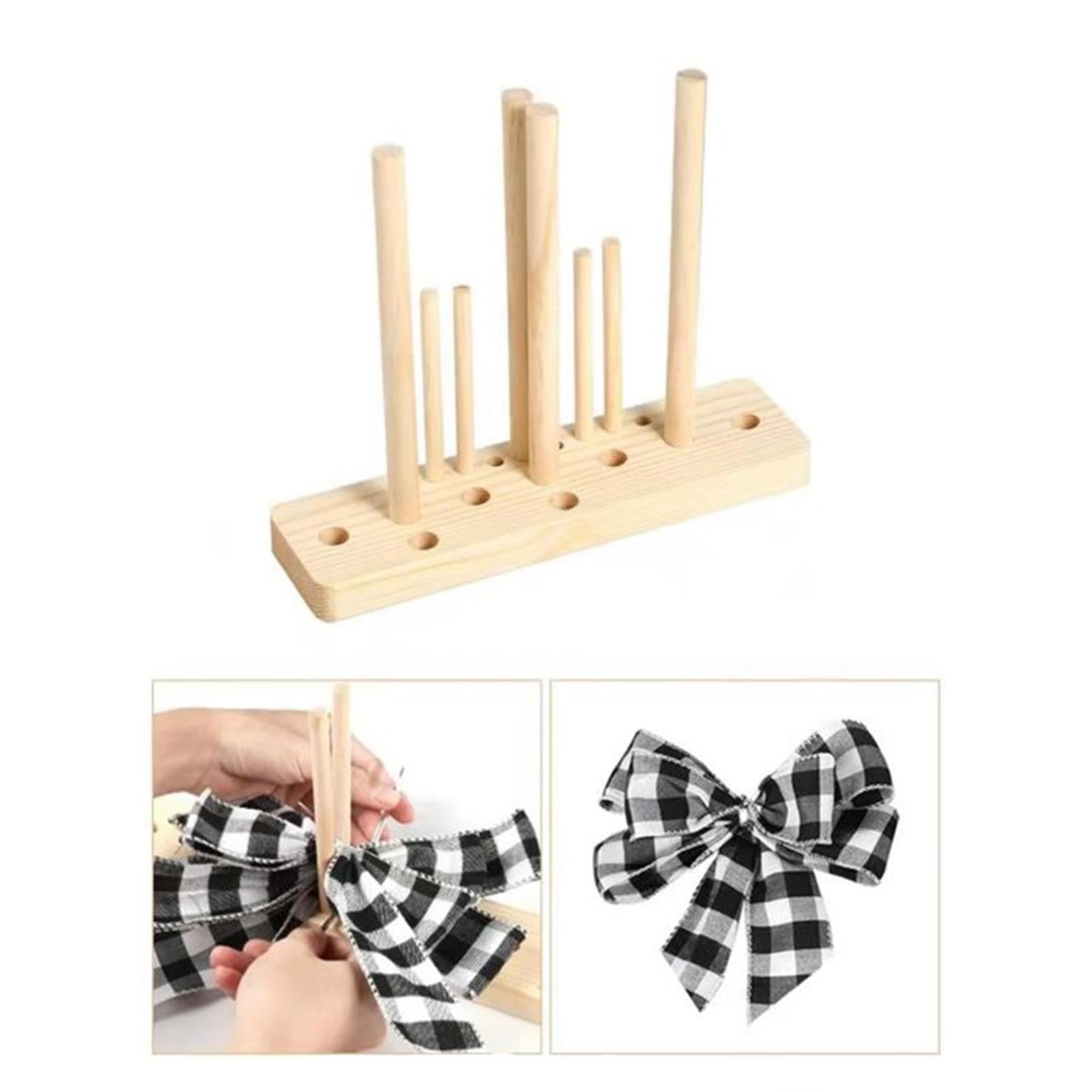 Creatore di fiocchi a base porosa, strumento per realizzare fiocchi in legno duro, per realizzare fiocchi, decorazioni per feste, corpetti, ghirlande di festa, vari lavori artigianali