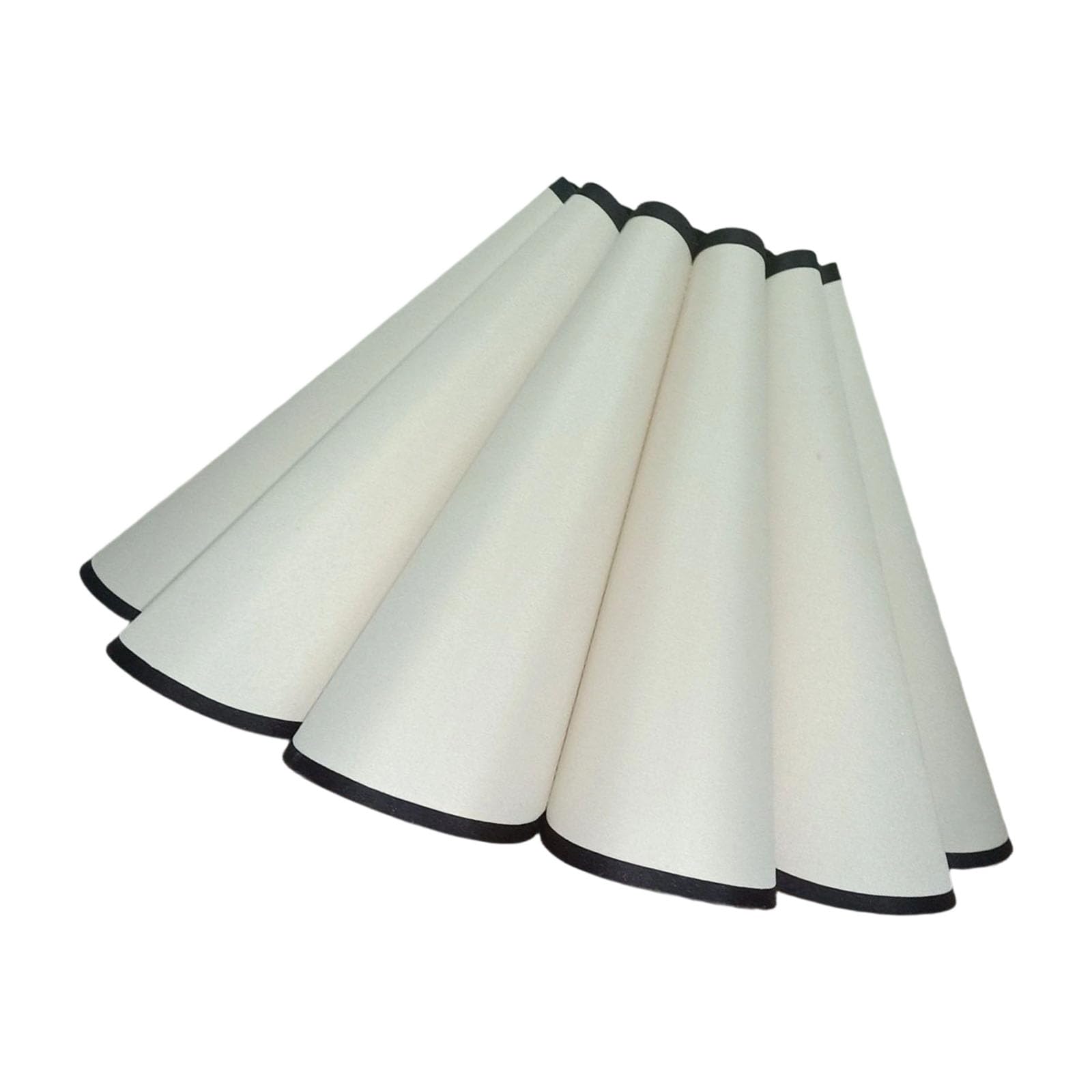 Hsioluted Black Border E27 Interfaces Cloth Petal Lampshade Wall Light Cover Table Light Shade Modern Decorative Lighting Accessories Enduring Interfaces Cloth Petal Lampshade