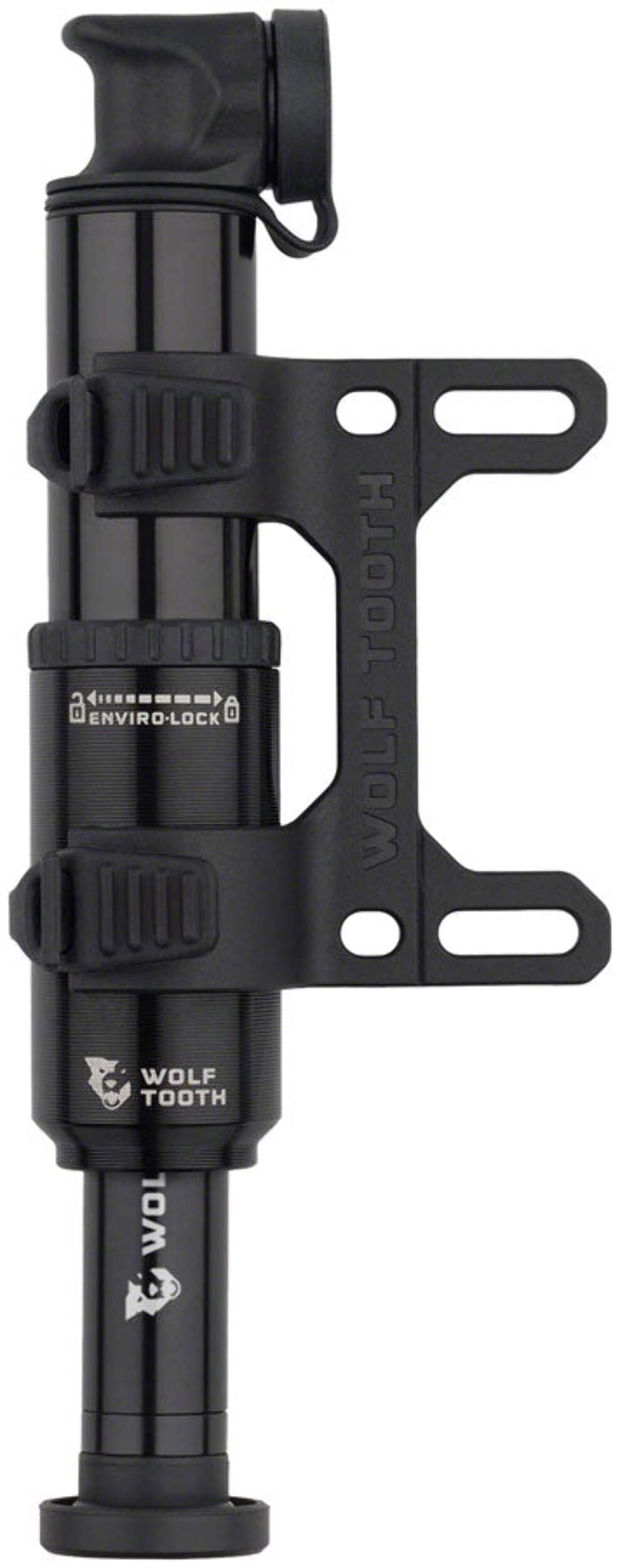 Wolf Tooth Components Echo-Lock-On-Griff, schwarzer Griff/silberfarbener Kragen, Einheitsgröße