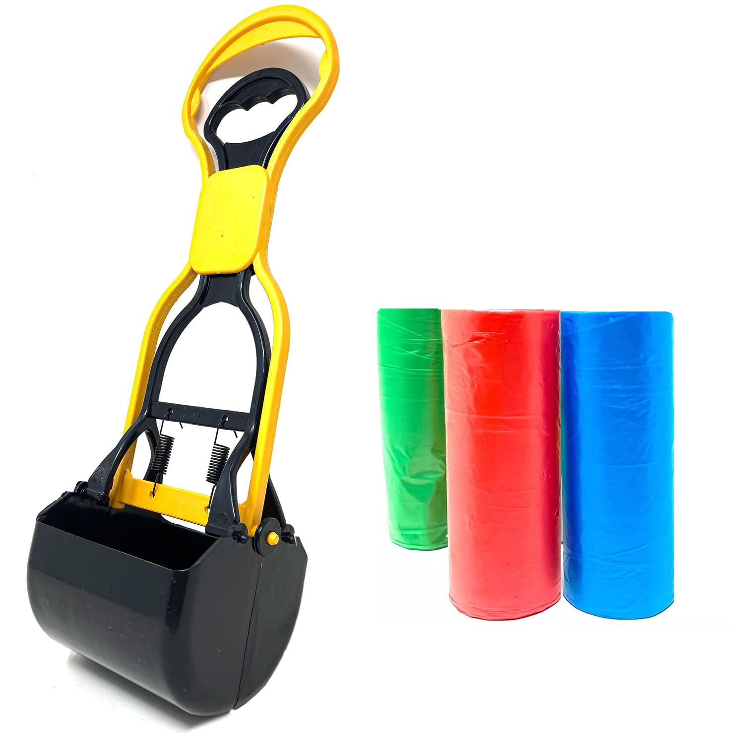 THE DDS STORE Potty Scooper for Dogs and Pets with 3 Poop Bags | Extra Thick and Strong Leak Proof Poop Bags for Pets Super Dog Poop Scooper, Pet Waste Potty Picker, Small, (Color May Vary) (B0BL169YXM) Amazon Price History, Amazon Price Tracker