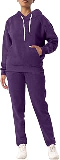 Womens 2 Piece Outfits Lounge Hoodie Sweatsuit Sets Oversized Sweatshirt Baggy Fall Comfy Sweatpants