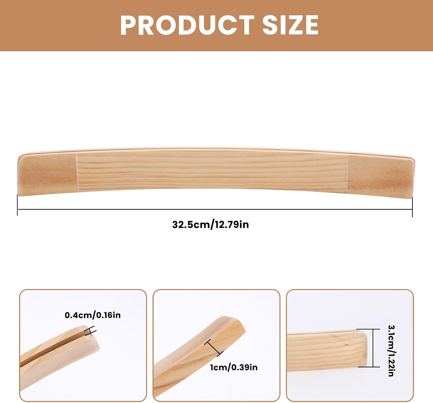 4 Pcs Curved Card Holders for Playing Cards, Wood Card Stands, Arc-Shaped Hands-Free Playing Card Accessories