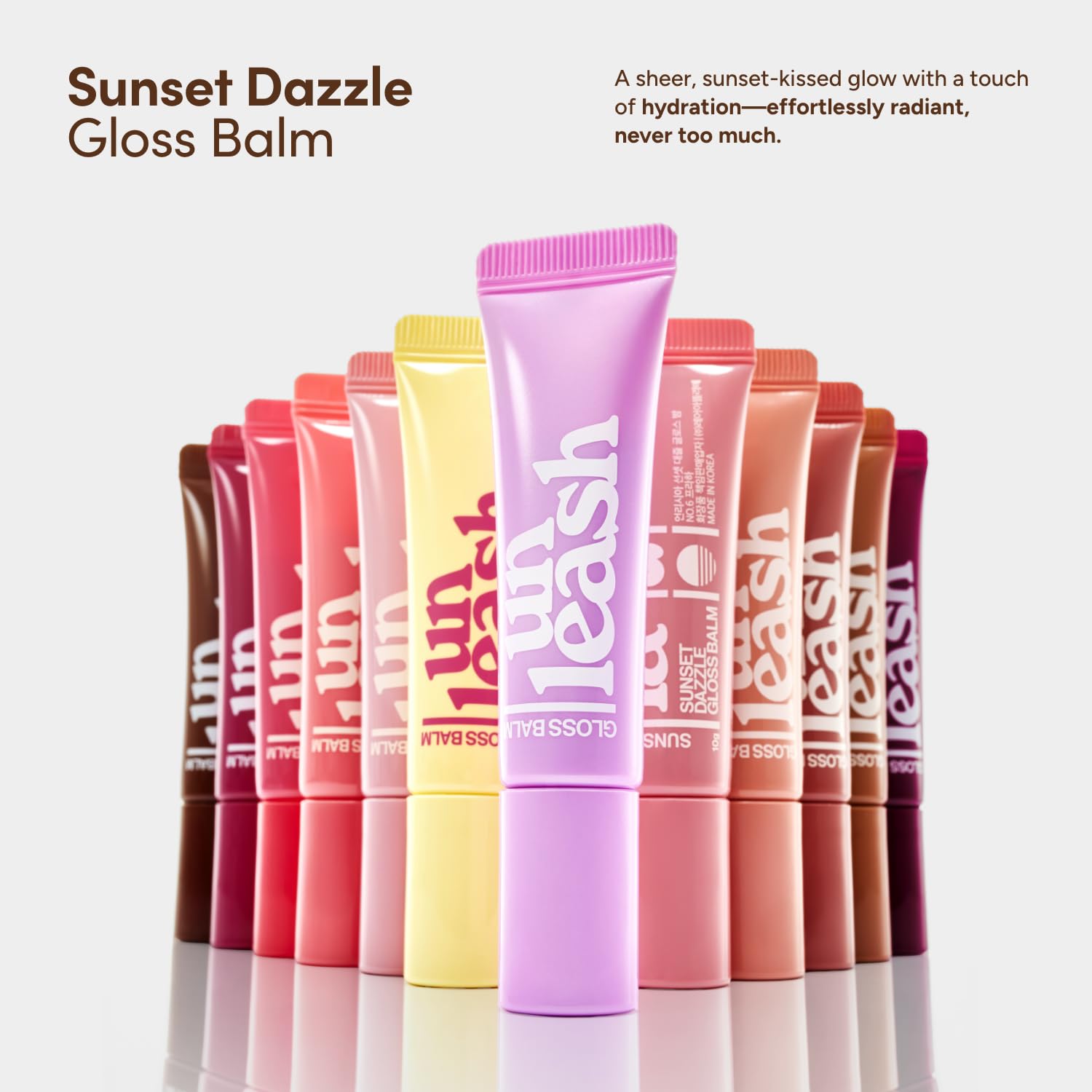 unleasha リップ セット Amazon.com : UNLEASHIA Sunset Dazzle Lip Gloss Balm, Hydrating